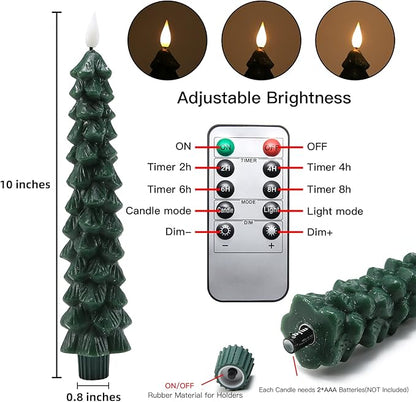 Skanto | Flameless LED Candles with Remote Control – Realistic 3D Flame Model LumaGlow