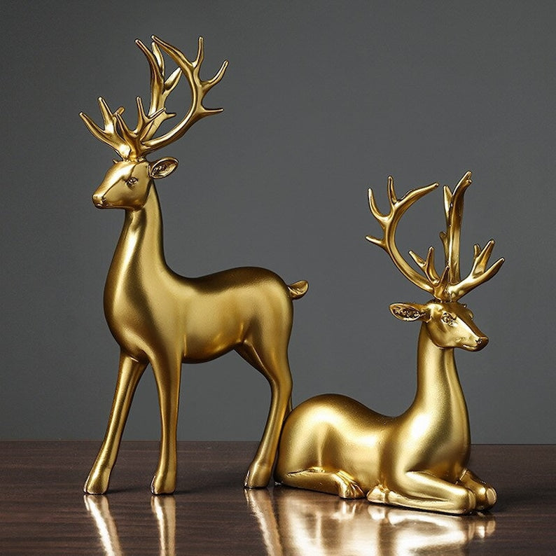 Skanto | Golden Deer Figurines