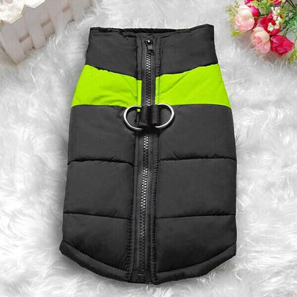 Winter Warm Waterproof Dog Vest with Zipper (Size S-7XL)
