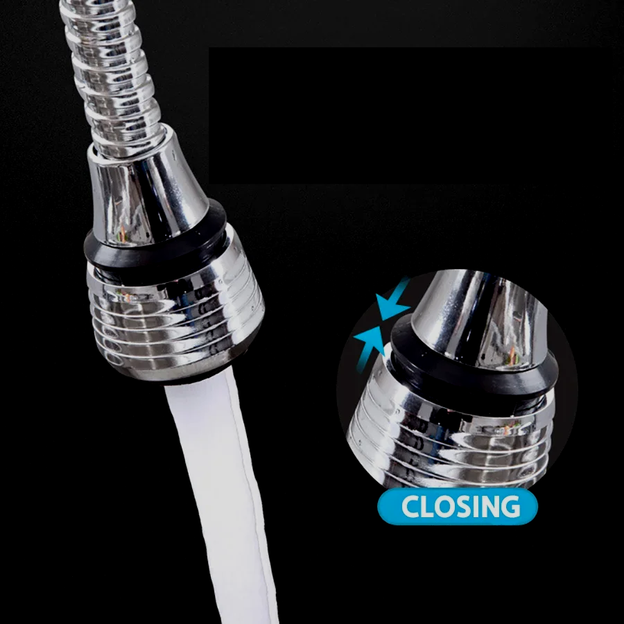AquaFlex Steel – Stainless Steel Faucet Extender with 360° Rotation and Water-Saving Function Skanto