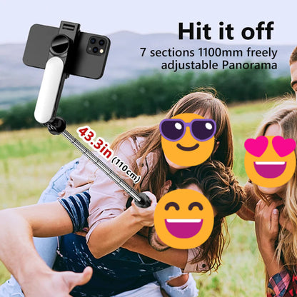 VIvolux | Ultra foldable integrated lighting Selfie Stick Tripod