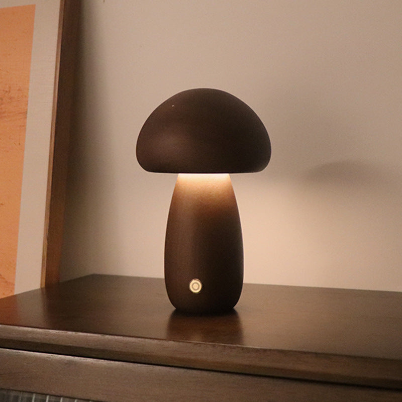 Skanto | Mushroom Table Lamp in Wood