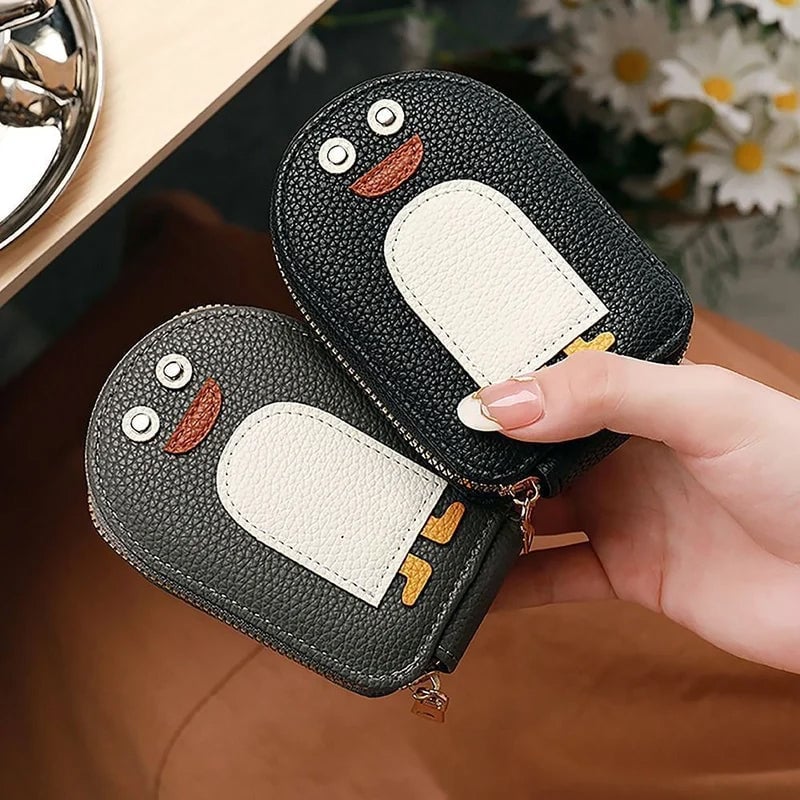 BowLift | Cute Penguins PU Credit Card Coin Wallet