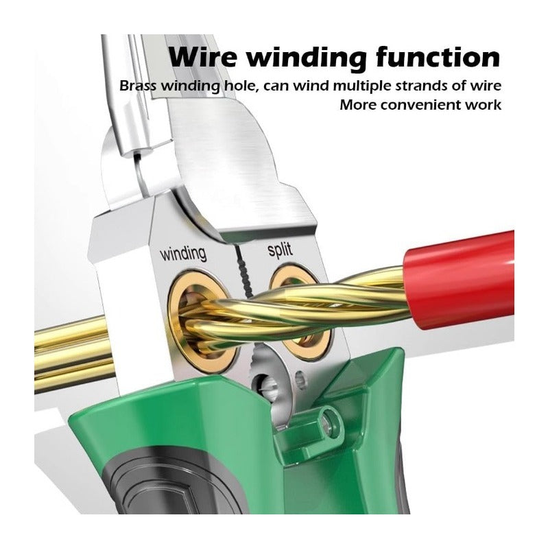 Skanto | 8-in-1 Wire Stripping Tool with Built-in Voltage Detector – Cut, Twist, Test & Strip in One