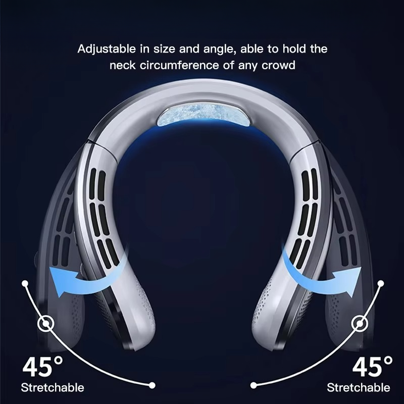Portable Neck Air Conditioner Fan, rechargeable, bladeless, personal wearable