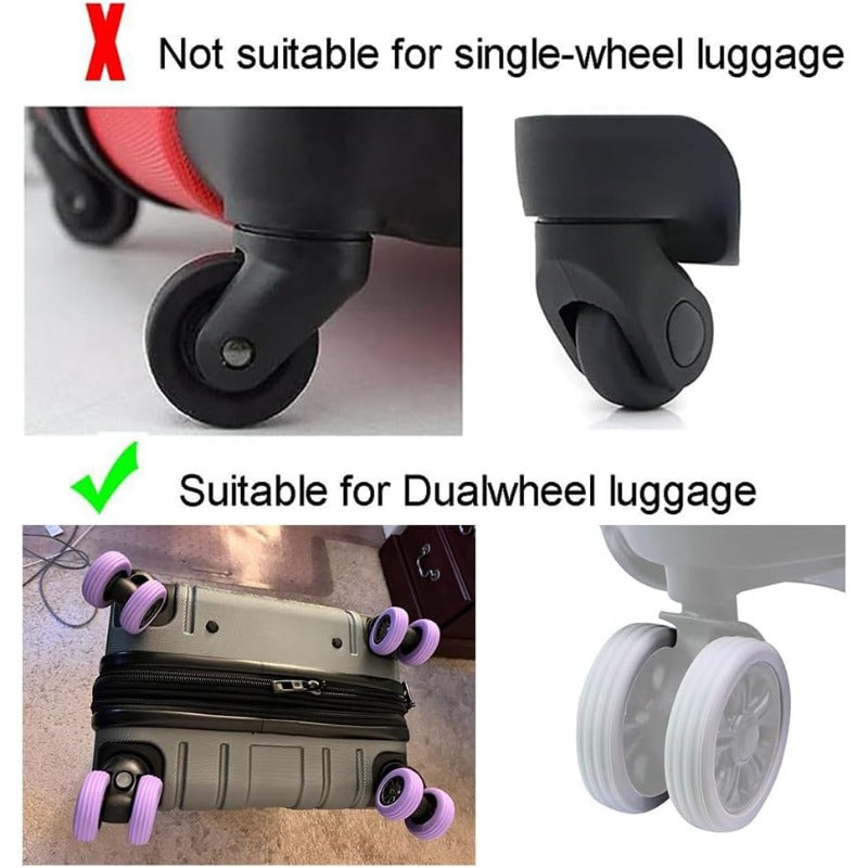 BowLift | Silicone Luggage Wheel Covers