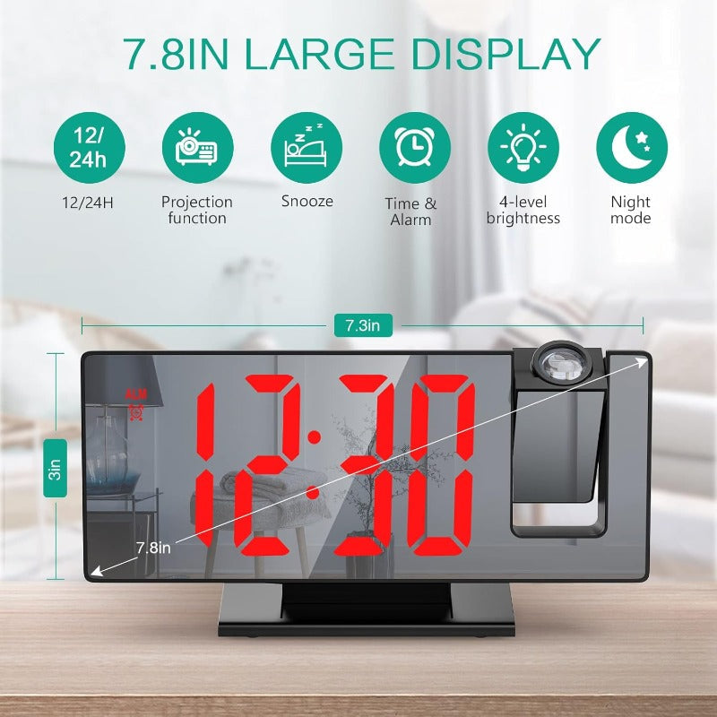 Rotating Ceiling Projection Clock Bowlift
