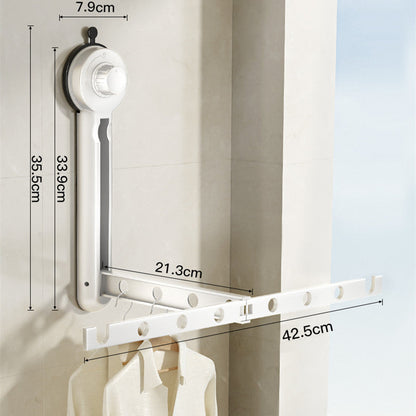Skanto | Foldable Suction Cup Clothes Drying Rack for Windows
