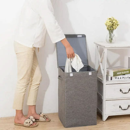 BowLift | Foldable Laundry Hamper with Lid – Large Capacity