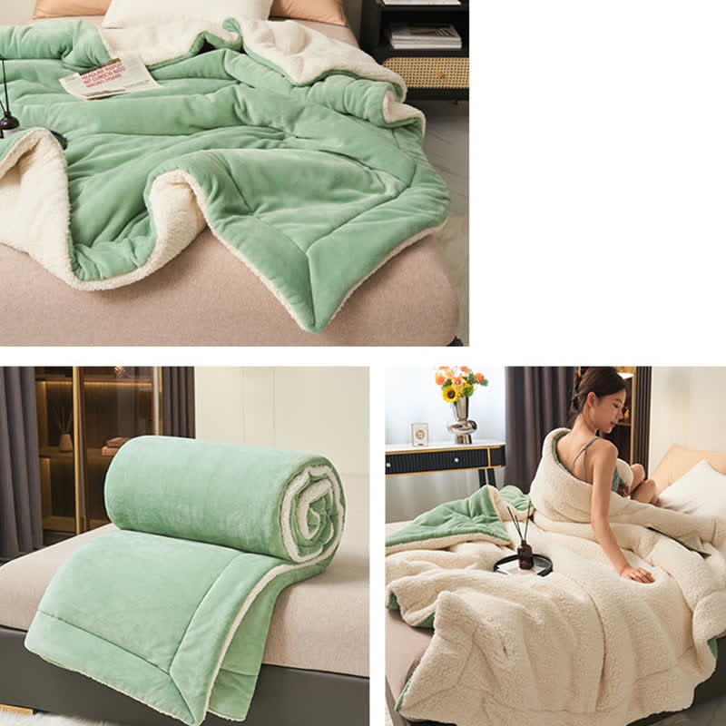 Skanto | Solid Double-Sided Velvet Cube Blanket