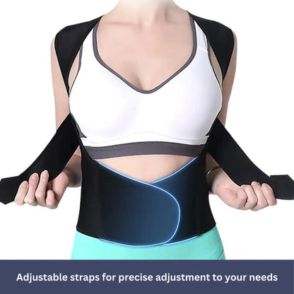 Skanto | Back Support & Posture Corrector | Adjustable, Comfortable & Ideal for Improving Confidence & Posture