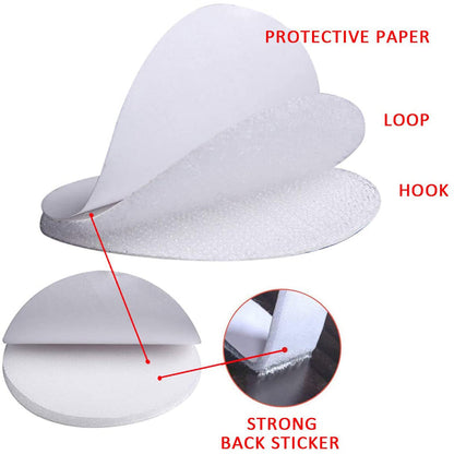 Double-sided Hook Loop Dots Non-slip Fixing Sticker (5 Pairs / Set) | Bowlift