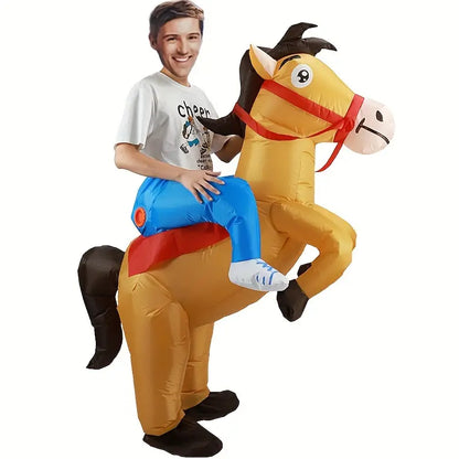 Skanto | Inflatable Cowboy Horse Costume for Adults