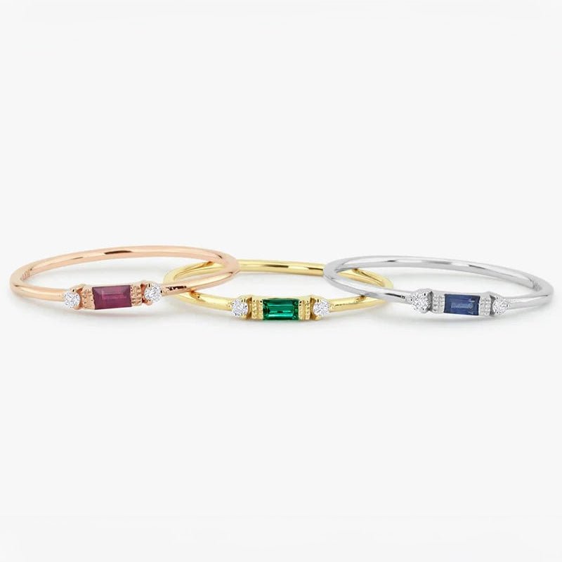 BowLift | Dainty & Baguette Diamond Ring