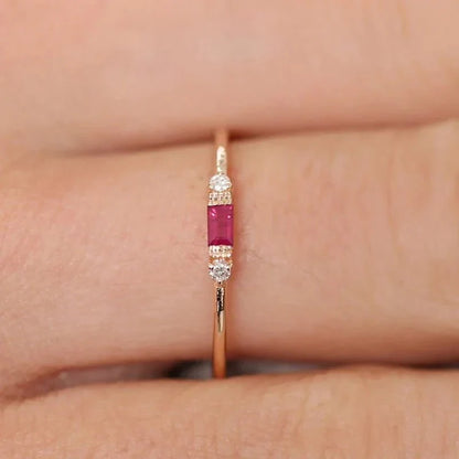 BowLift | Dainty & Baguette Diamond Ring