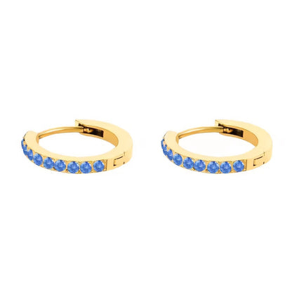BowLift | Dainty Birthstone Hoop Huggie Earrings