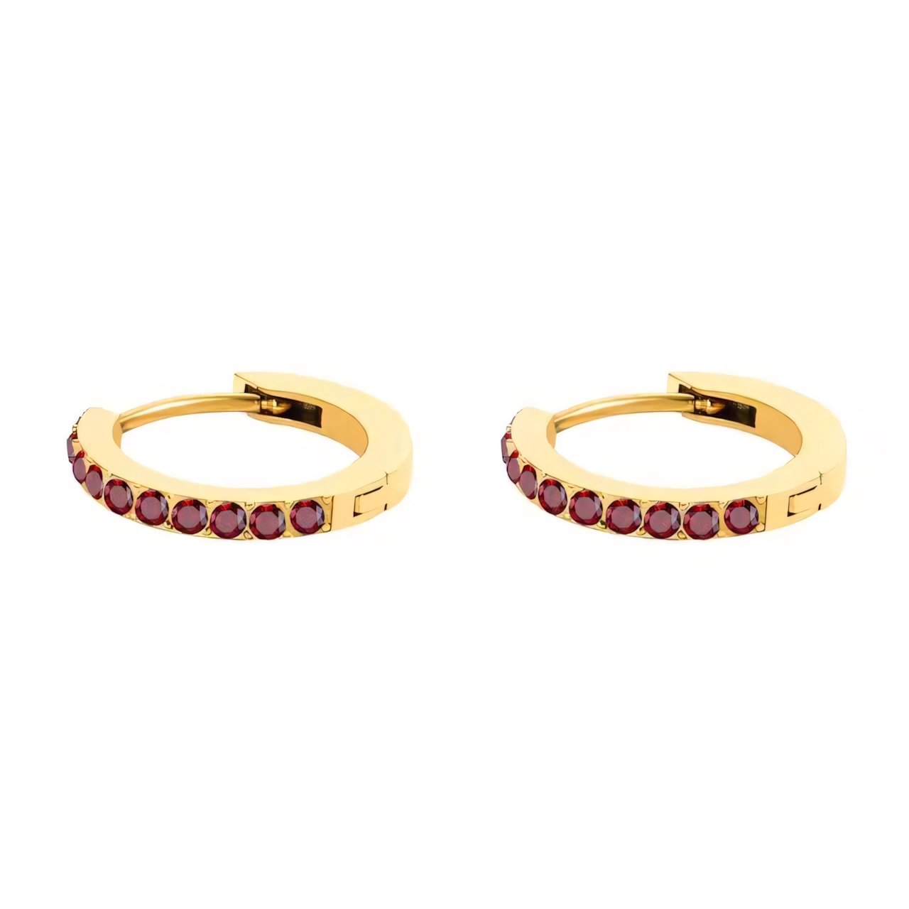 BowLift | Dainty Birthstone Hoop Huggie Earrings