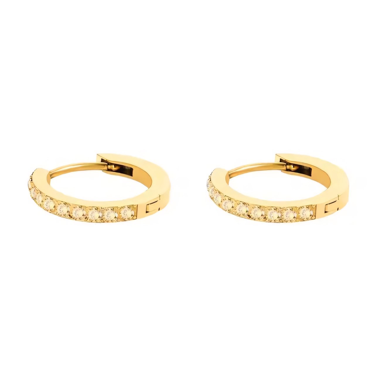 Skanto | Dainty Birthstone Hoop Huggie Earrings