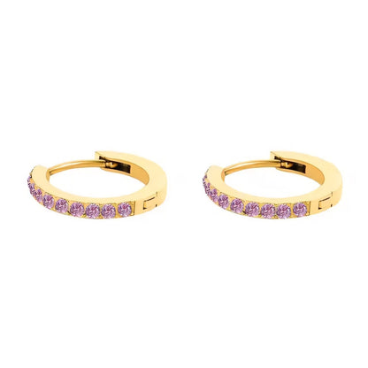 BowLift | Dainty Birthstone Hoop Huggie Earrings