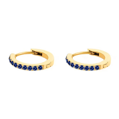 BowLift | Dainty Birthstone Hoop Huggie Earrings
