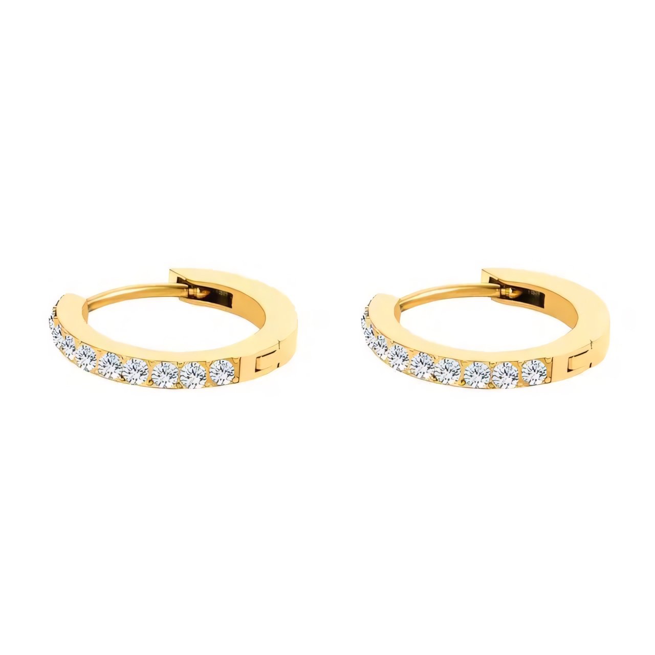 BowLift | Dainty Birthstone Hoop Huggie Earrings