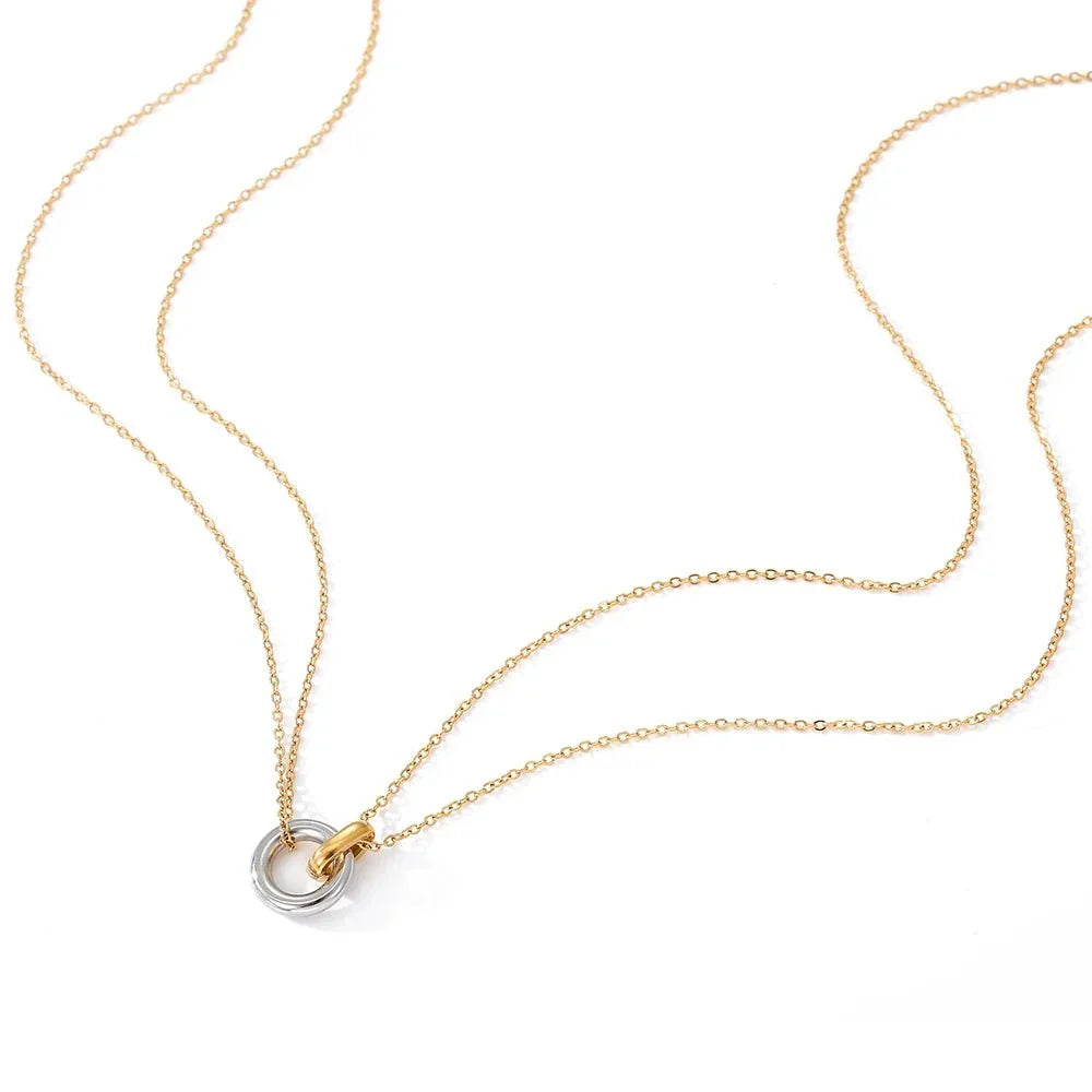 BowLift | Dainty Circular Layered Love Necklace