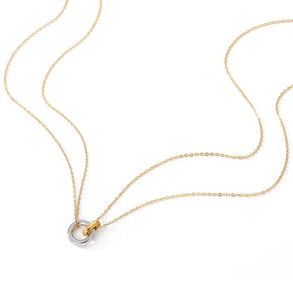 BowLift | Dainty Circular Layered Love Necklace