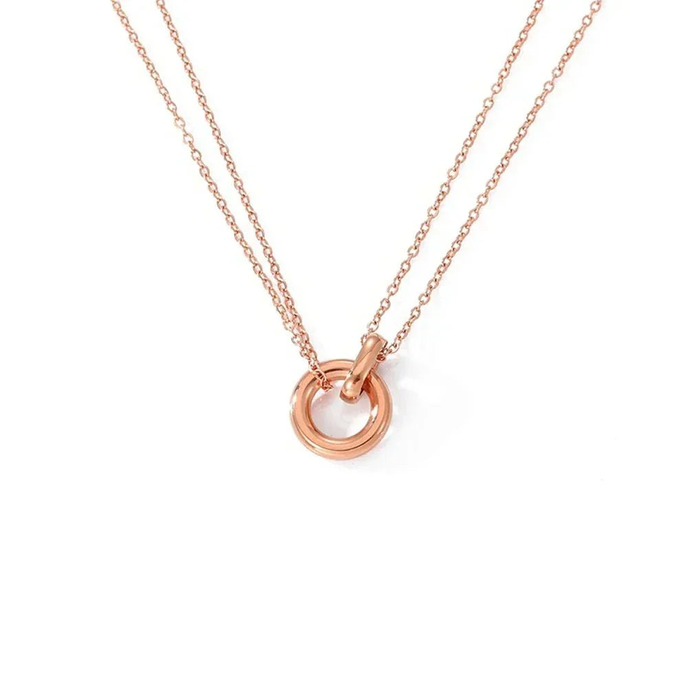 BowLift | Dainty Circular Layered Love Necklace