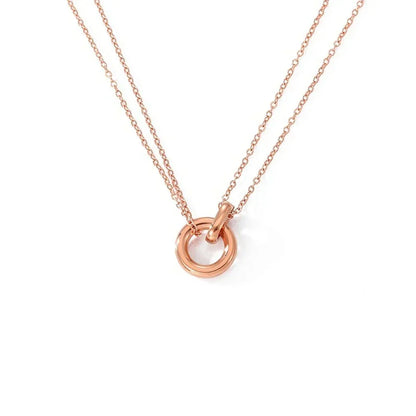 BowLift | Dainty Circular Layered Love Necklace