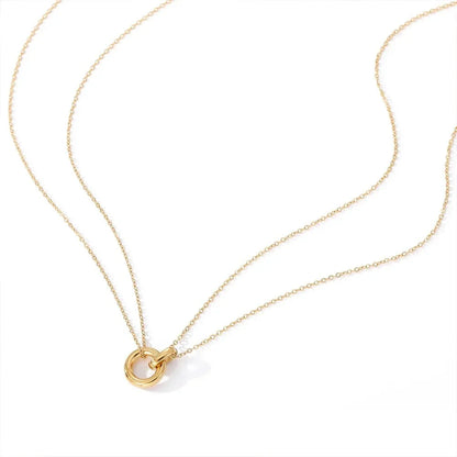 BowLift | Dainty Circular Layered Love Necklace