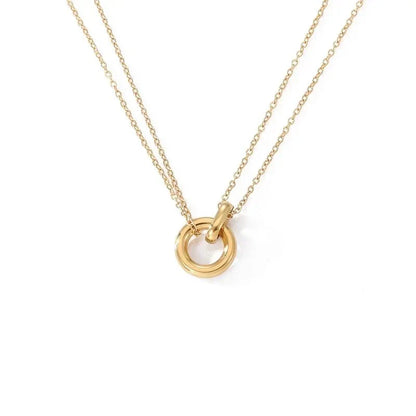 BowLift | Dainty Circular Layered Love Necklace