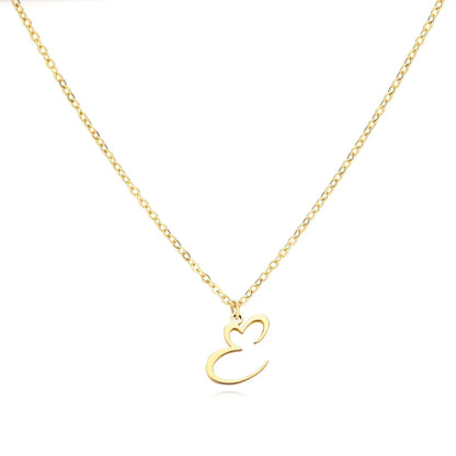 Skanto | Dainty Heart Letter Initial Necklace