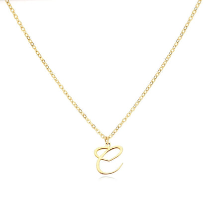Skanto | Dainty Heart Letter Initial Necklace