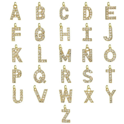 BowLift | Dainty Diamond Letter Initial Lariat Necklace