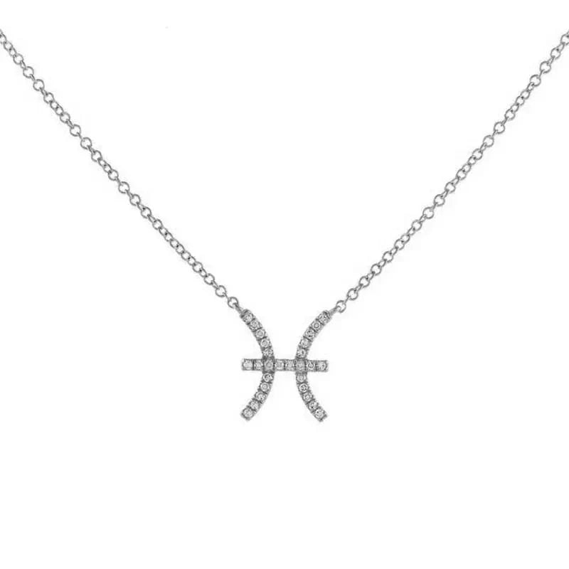Skanto | Dainty Diamond Zodiac Sign Necklace