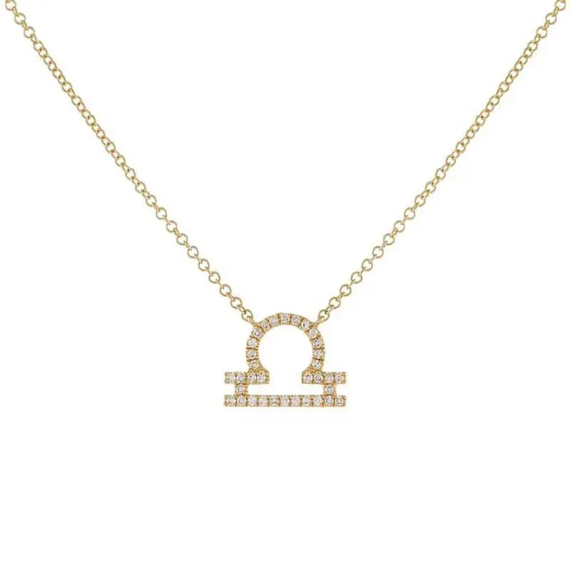 Skanto | Dainty Diamond Zodiac Sign Necklace