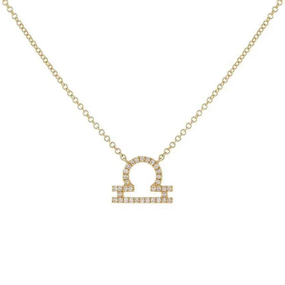 Skanto | Dainty Diamond Zodiac Sign Necklace