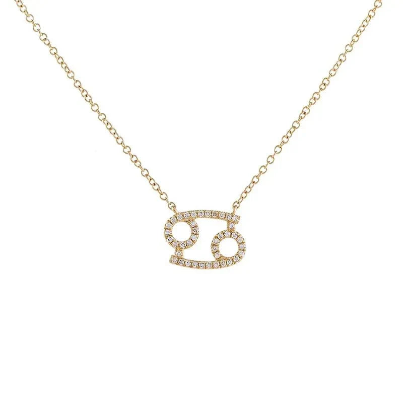 Skanto | Dainty Diamond Zodiac Sign Necklace