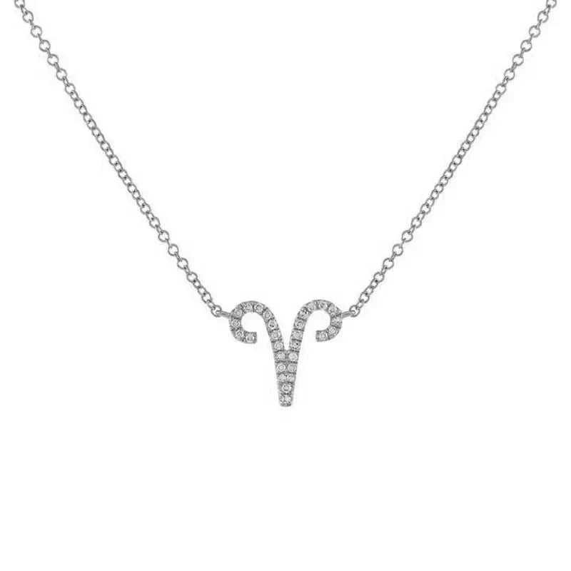 Skanto | Dainty Diamond Zodiac Sign Necklace