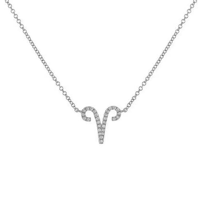 Skanto | Dainty Diamond Zodiac Sign Necklace