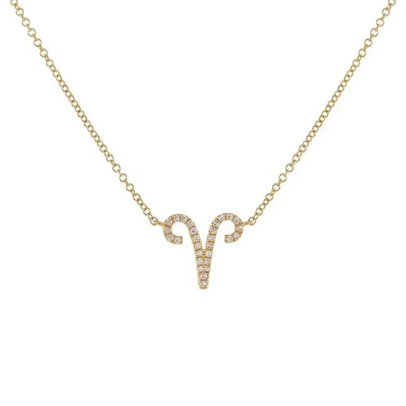 Skanto | Dainty Diamond Zodiac Sign Necklace