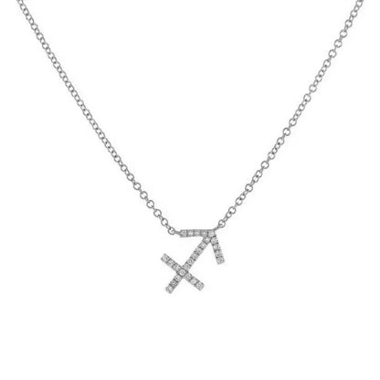 Skanto | Dainty Diamond Zodiac Sign Necklace