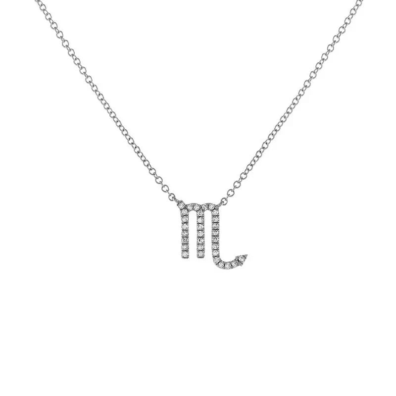 Skanto | Dainty Diamond Zodiac Sign Necklace