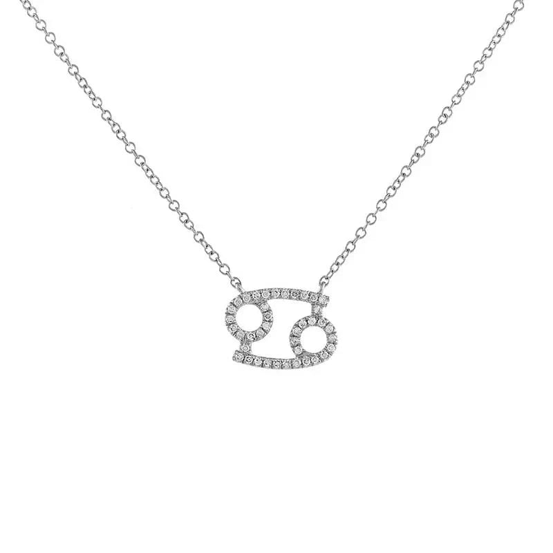 Skanto | Dainty Diamond Zodiac Sign Necklace