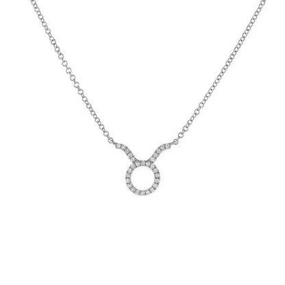 Skanto | Dainty Diamond Zodiac Sign Necklace