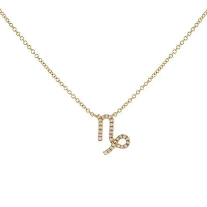 Skanto | Dainty Diamond Zodiac Sign Necklace