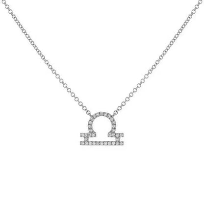Skanto | Dainty Diamond Zodiac Sign Necklace