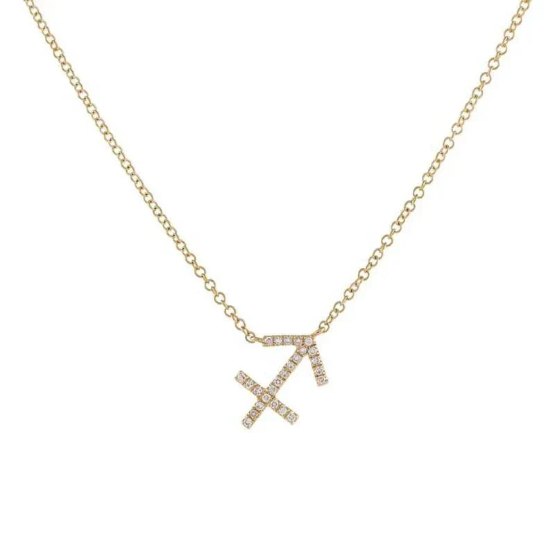 Skanto | Dainty Diamond Zodiac Sign Necklace