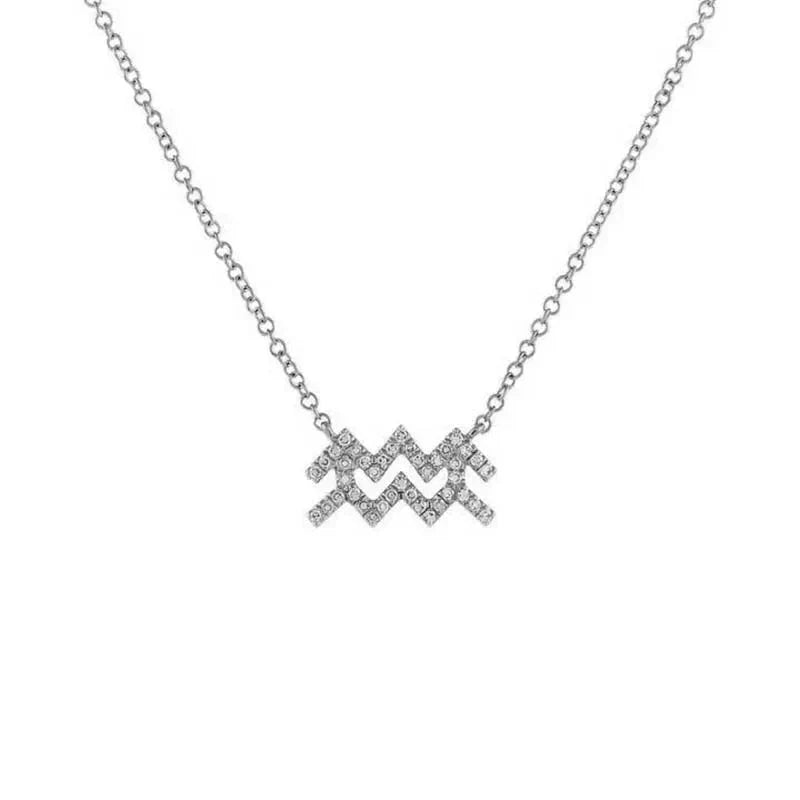Skanto | Dainty Diamond Zodiac Sign Necklace