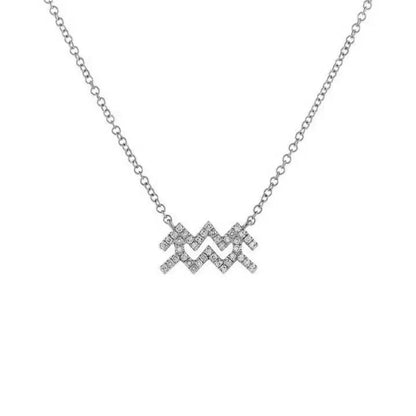 Skanto | Dainty Diamond Zodiac Sign Necklace
